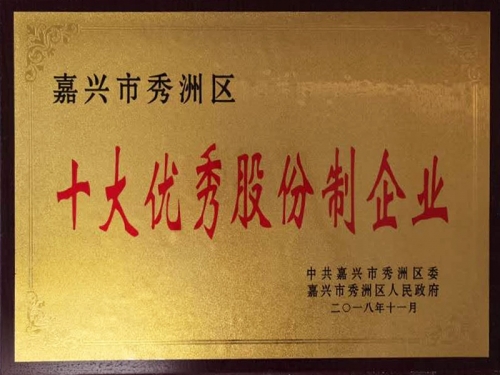 嘉興市秀洲區(qū)十大優(yōu)秀股份制企業(yè)